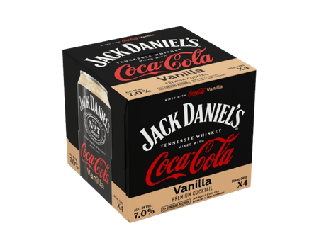Jack Daniels Cocacola Vainilla Pack X4